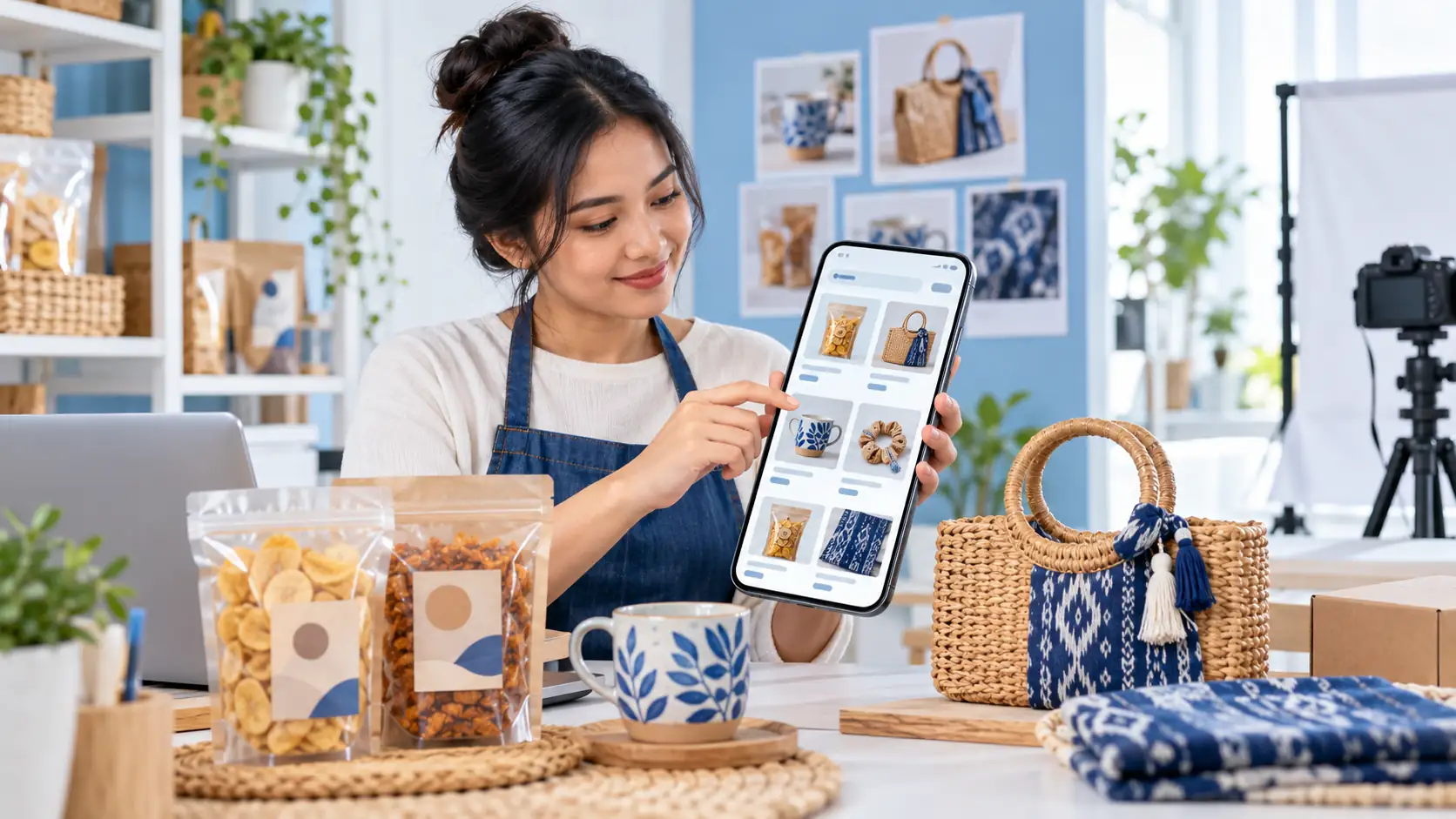 Katalog yang rapi dimulai di luar aplikasi. Buat daftar produk yang akan ditampilkan, lalu kumpulkan nama, foto, pilihan ukuran atau varian, harga, dan penjelasan singkat.