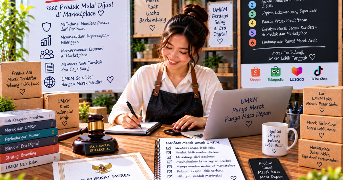 Perlindungan Merek UMKM Makin Penting saat Produk Mulai Dijual di Marketplace