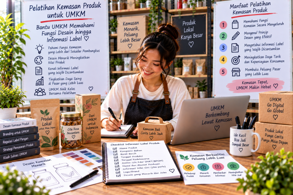 Pelatihan Kemasan Produk Bantu UMKM Memahami Fungsi Desain hingga Informasi Label